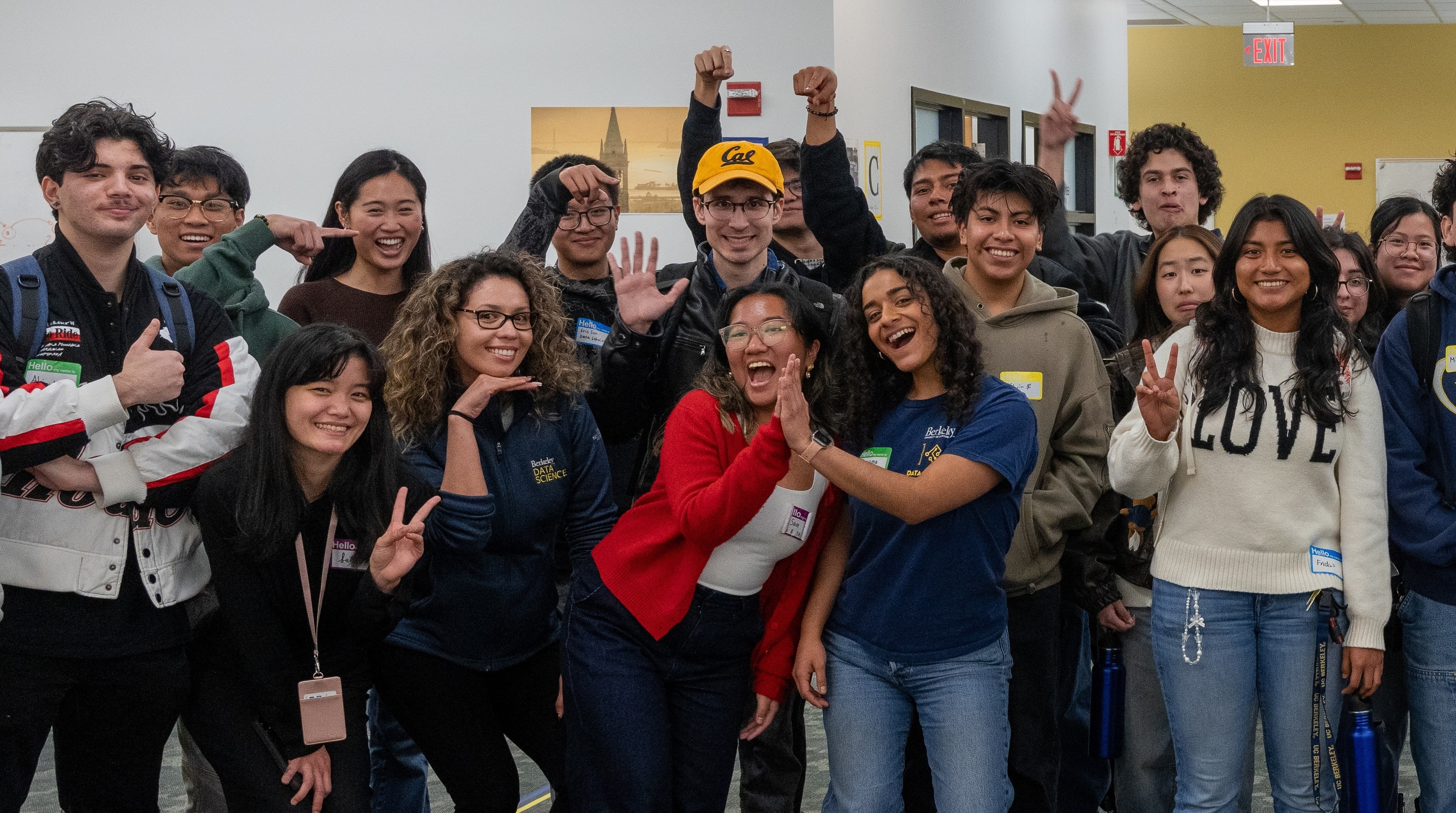 Students laugh and pose at Scholars First in Spring 2025