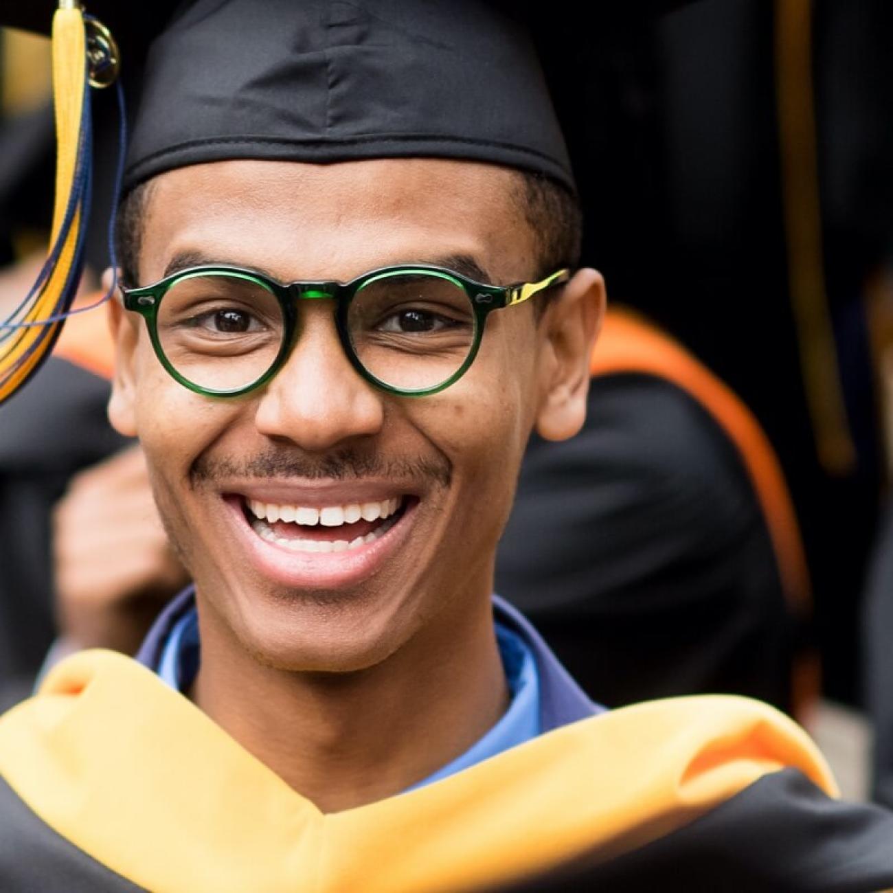 person graduating