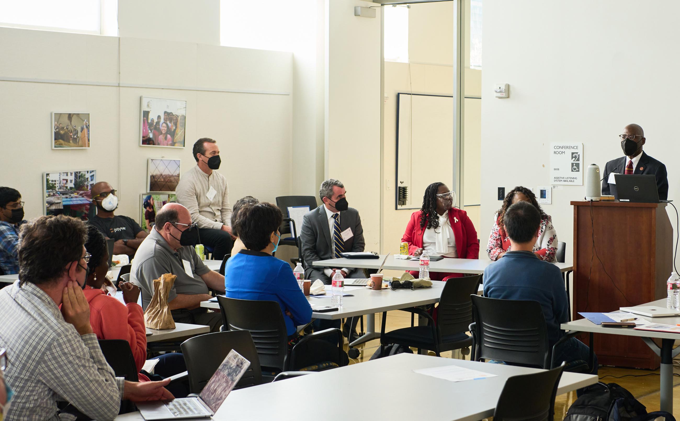 S. Keith Hargrove, provost and senior vice president of academic affairs at Tuskegee University, speaking in a workshop panel. (Photo/ KLCfotos)