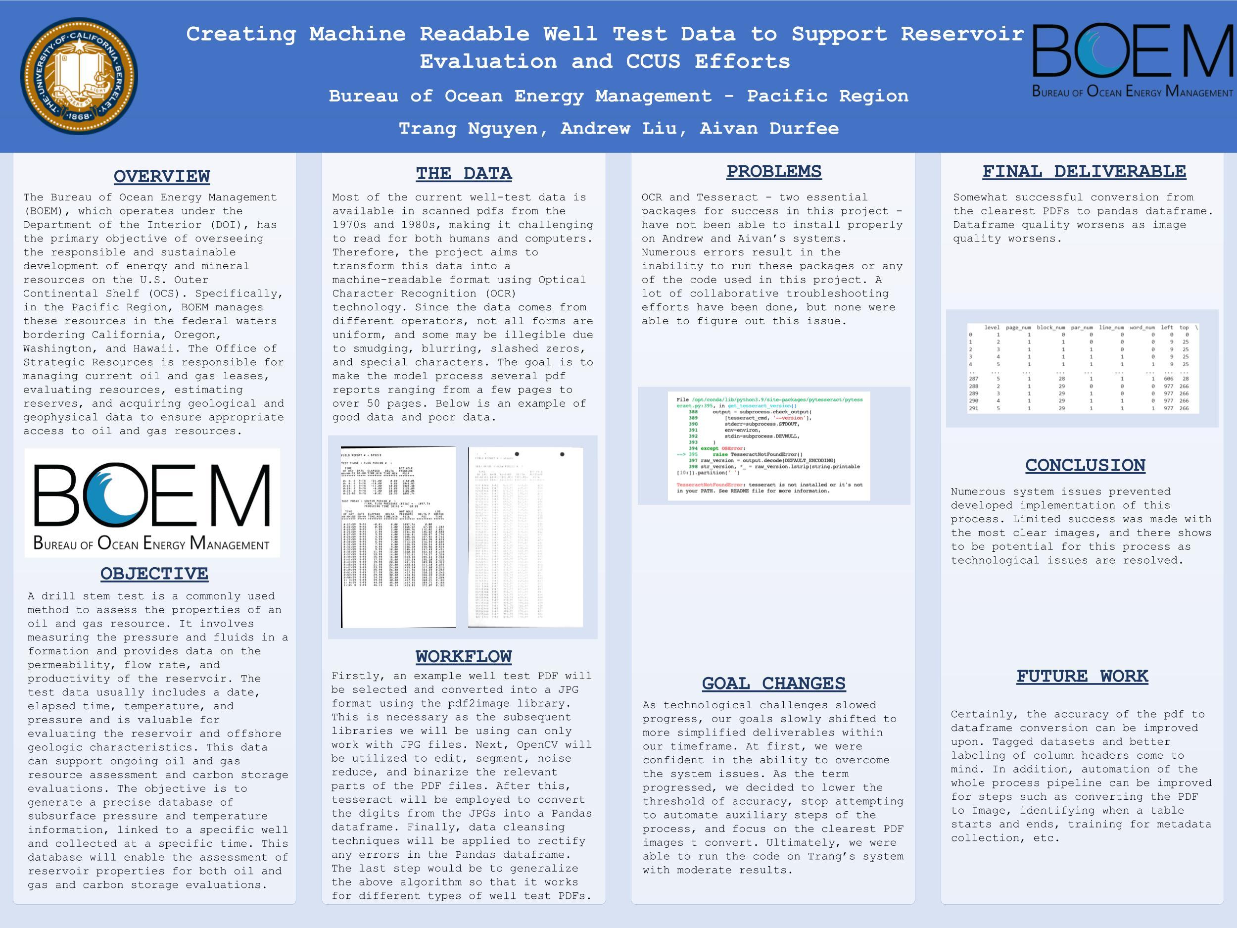 Creating Machine Readable Well Test Data to Support Reservoir Evaluation and CCUS Efforts - Spring 2023 Discovery Project