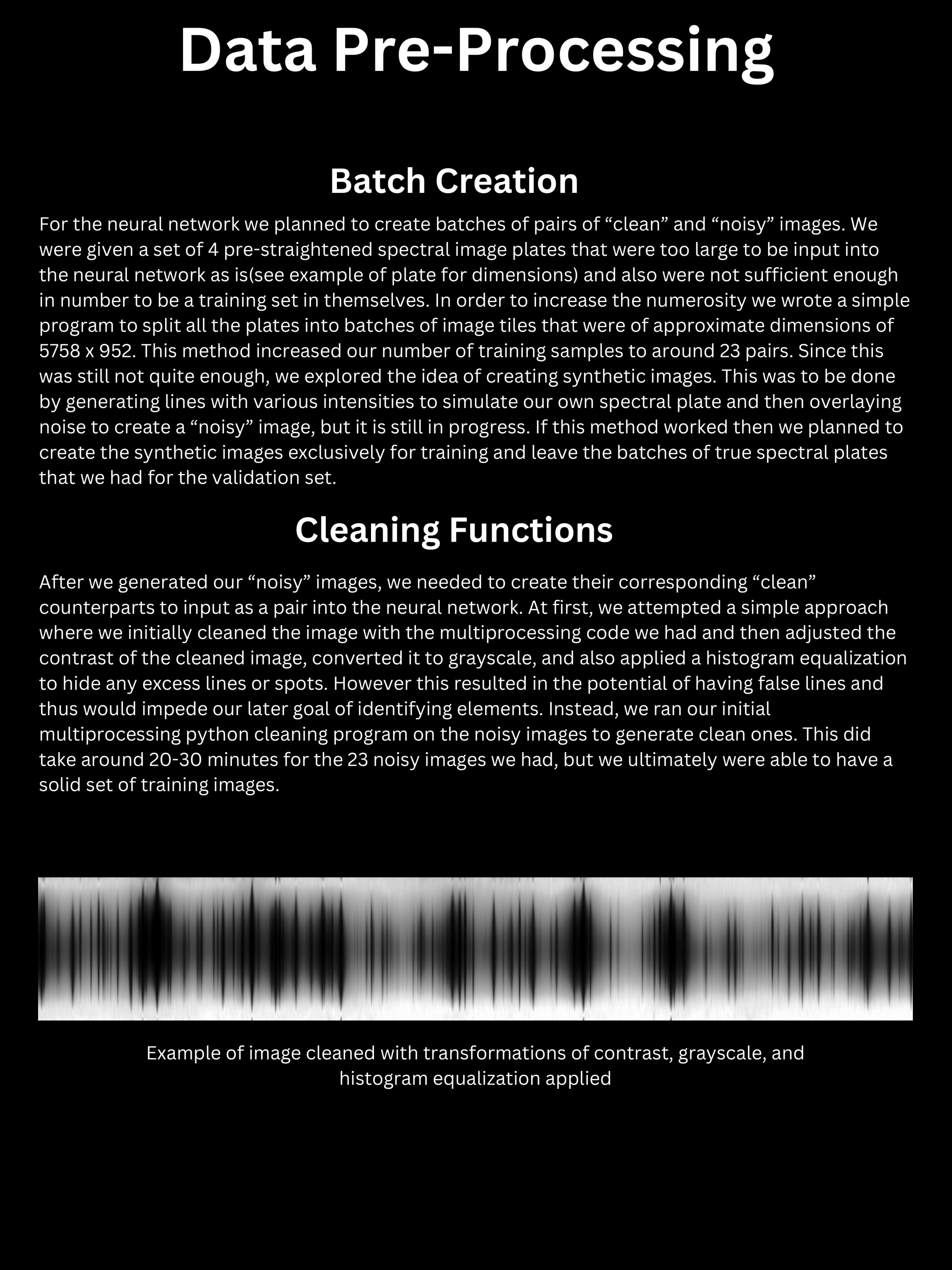 Fall 2023 - Spectral Images an AI Data Driven Approach