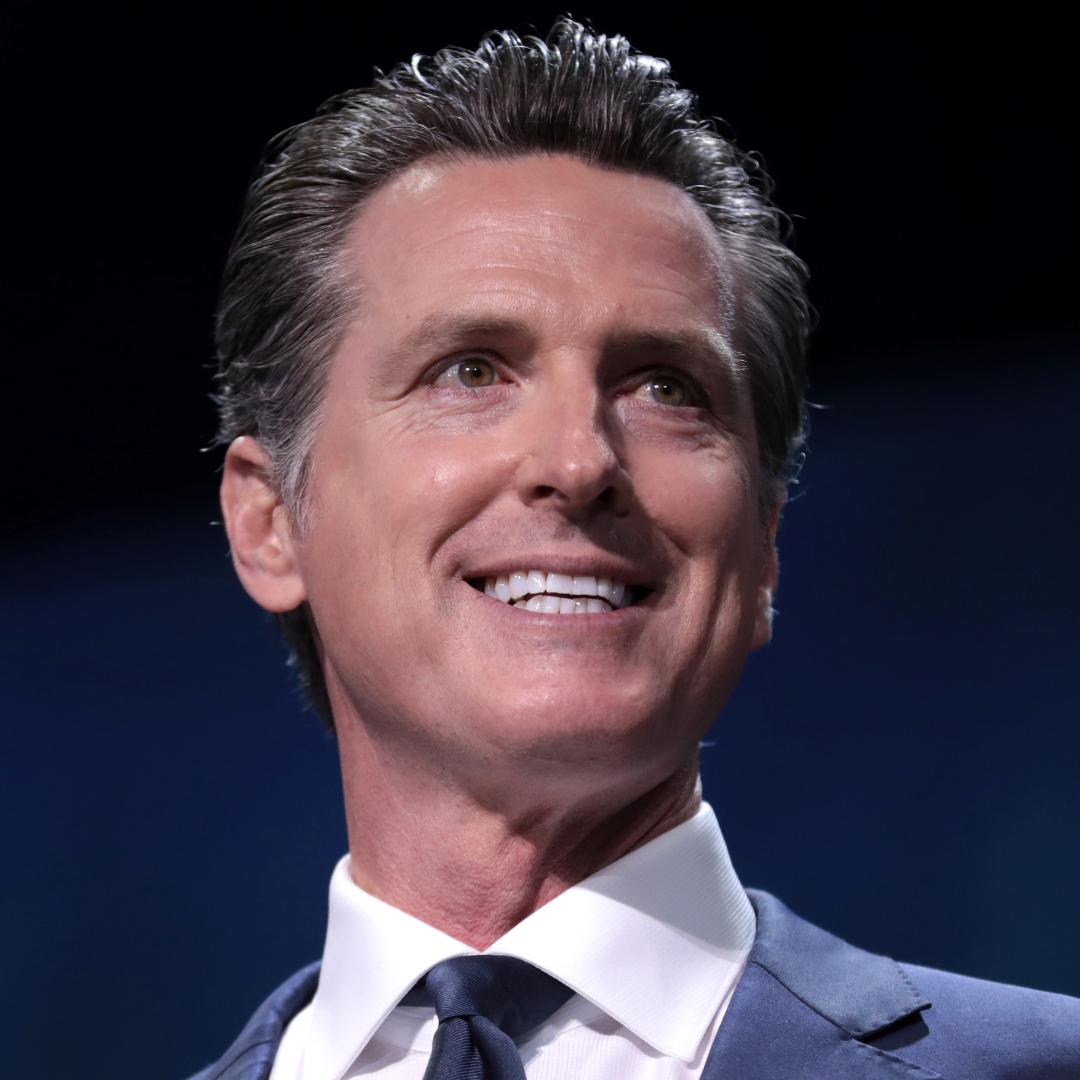 Headshot image of Gavin Newsom