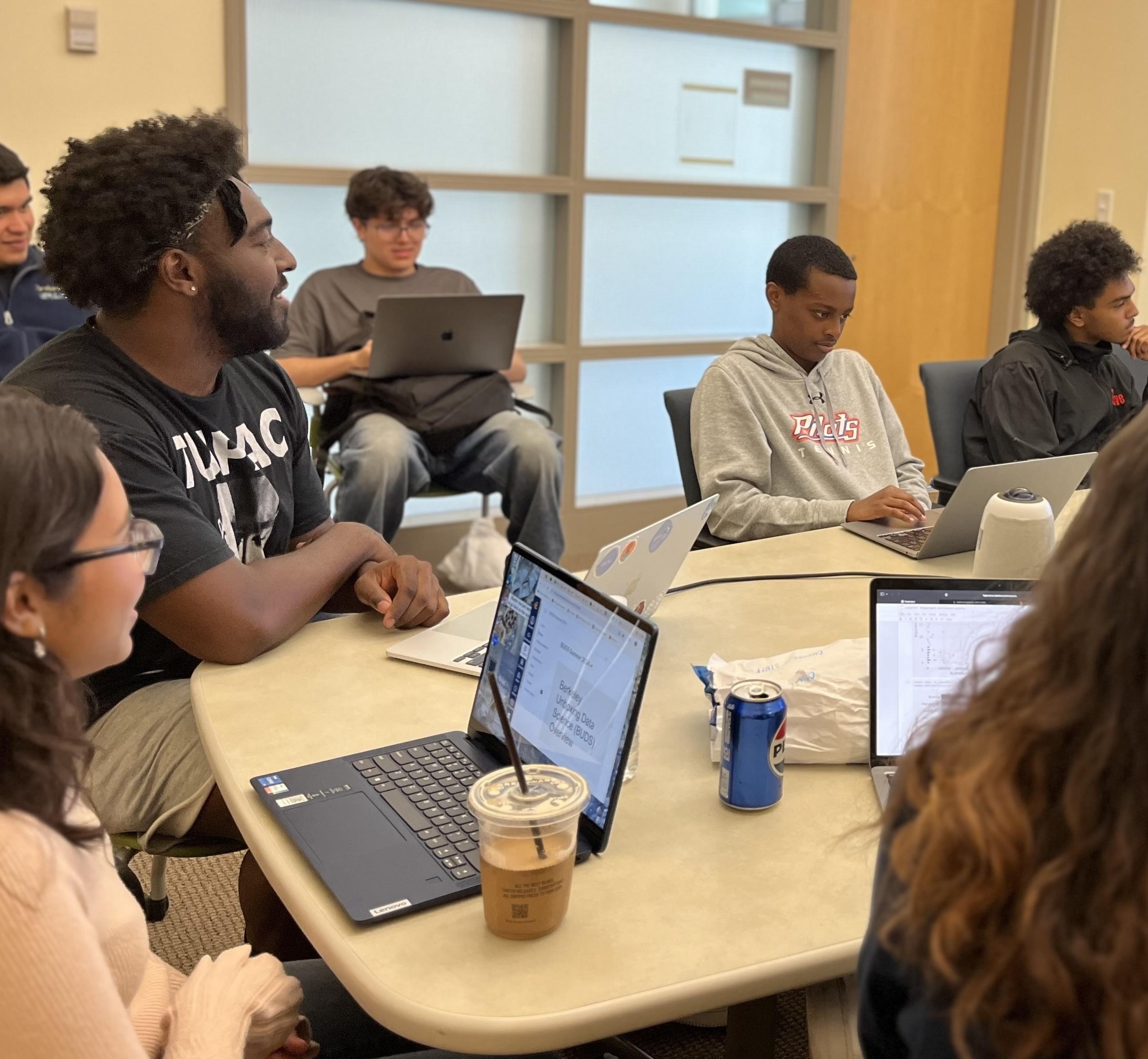 Undergraduate Will Reed teaches data science to high schoolers through the Berkeley Unboxing Data Science program
