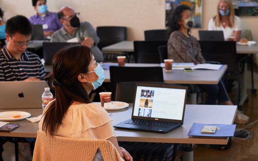 Participants listen to a panel at the National Workshop on Data Science Education. (Photo/ KLCfotos)