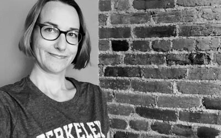 Portrait of TIffany Lohwater against brick background