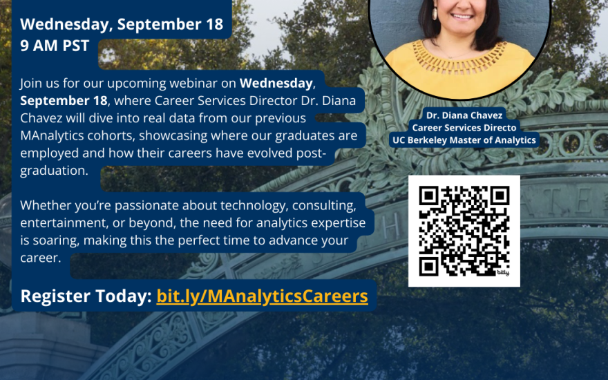 UC Berkeley Master of Analytics Webinar: Return on Investment + Analytics Careers